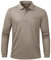 Tyhengta Polo Tops Herren Langärmelige Golfhemden Schnell Trocknendes Outdoor Polo T-Shirt Lässige Sport Rugby Polo Shirts Khaki,XL