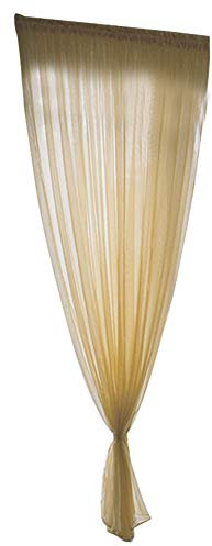 Tende trasparenti, Tende per camera da letto Tende per soggiorno Tenda per porta scorrevole in vetro in tulle Tende trasparenti per finestra per soggiorno Cucina (Palo passante alto 1*2 metri)