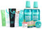 happybrush Rundum Frisch-Paket Set (8-Teilig) 2x ÖKO-Testsieger Superclean Mundspülung, 1x Zahnseide & 5x Zahnpasta u.a. Kokos, SuperWhite, SuperBlack á 75ml für ein hygienisches Gefühl