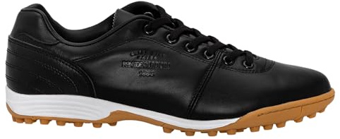 Pantofola d'Oro Men's Premio Tech/Leather Sneaker, Black, 9.5 UK