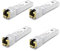 SFP+ auf RJ45 10GBase-T Modul, 1,25G/2,5G/5G/10G Kupfer SFP auf Ethernet Netzwerk-Transceiver für Cisco SFP-10G-T-S, Ubiquiti UniFi UF-RJ45-10G, Meraki, Supermicro und mehr, bis zu 30 m, 4 Stück