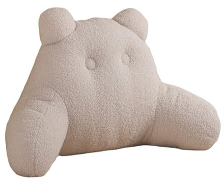 Mingfuxin Lesekissen für Bett und Sofa, Lesekissen für Kinder und Erwachsene zum Aufsitzen im Bett, Rückenlehnen-Lesekissen, Armlehnen-Stützkissen mit abnehmbarem Bezug zum entspannten Fernsehen