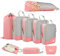 VnioLife Koffer Organizer 8 Stück für Urlaub und Reisen Packing Cubes Wasserdichte Packtaschen Kleidertaschen Schuhbeutel Kosmetiktasche Reiseorganizer Packwürfel Compression Kompression Cubes