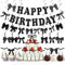 Happy Birthday Girlande Tortendeko Fliege Happy Birthday Banner Girlande Geburtstag Schleife Befestigt Schleifen Deko für Geburtstage Geschenke Partys Hochzeiten Taufen Jahrestag