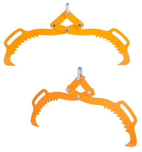 LOG TONGS tenuto da progettazione, treno, 30 pollici, 2 tronchi, legno ad alte prestazioni – Grapple 3307lbs capacità di per ATV, carrello elevatore, camion, trattore