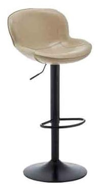 WFchenj222-6 Barhocker Rezeption Kassierer Drehbarer Barstuhl Licht Luxus Lift Barstuhl Home Island Hochhocker Bar Hochstuhl für Küche, Café, Büro(Beige)