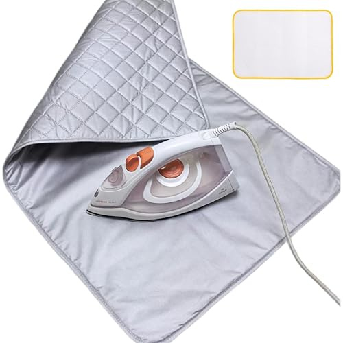 80x140cm Telo for Stirare Sul Tavolo Tappetino Da Stiro Termico E Antiscivolo Con 3 Strati Isolanti Coperta Da Stiro Portatile for Stiratura A Vapore E Uso Domestico(70x80cm)