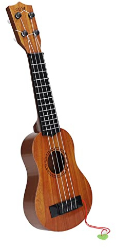 Ainoli Kids Ukulele Chitarra 4 Corde Giocattolo Ukulele Musicale Portatile Realistico Educativo per Principianti (Tipo 1)