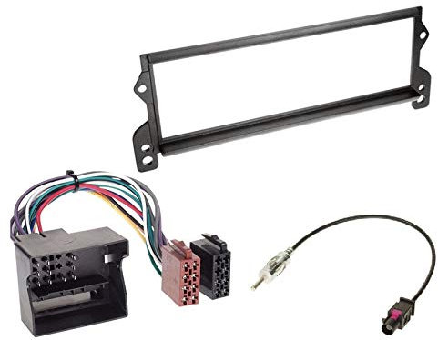 1 Din Radio Einbauset Blende Radioanschlusskabel Antennenadapter für Mini (R50) One/Cooper 2003-2006