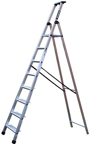 TB Davies 1211-028, 8 Tread Maxi 110 Platform Steps, Platform Height 1.82m, Aluminum, EN131 Professional