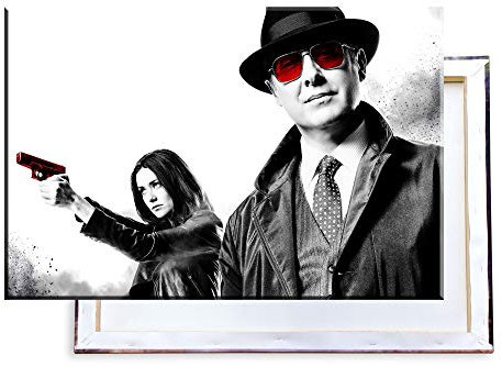 Unified Distribution The Blacklist - 100x70 cm Kunstdruck auf Leinwand • erstklassige Druckqualität • Dekoration • Wandbild
