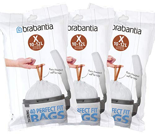 Brabantia PerfectFit Size X Lot de 120 sacs poubelle 12 l (X)