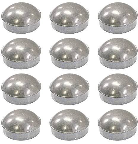 Chain Link Fence 3 (2 7/8 OD) Round Dome External Post Caps | Die Cast Aluminum Caps | Chain Link Caps | (Pack of 12)