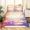 Kinder Leben Bettwäsche Set 200x200cm Inspirierend Positive Energie Bettbezug Set für Jungen Mädchen Jugendliche Schlafzimmer Schick Bunte Himmel Dekor Betten Set Motivierend Mit 2 Kissenbezug