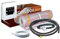 Komplett-Set elektrische Fußbodenheizung Ecofloor 200 W/m² mit Thermostat TFT Wlan/Wifi 1-16 m² (8 m² - 0,5 x 16,0 m)