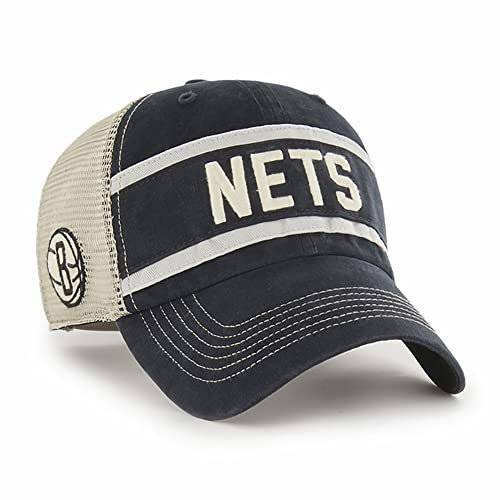 47 NBA Juncture Mesh Adjustable Clean Up Hat, Adult One Size Fits All, Vintage-Schwarz, Einheitsgr��e