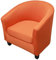 Highdi Sesselschoner Sesselüberwurf mit Elastisch Stretch Husse 2 Stück, Club Chair Schonbezug Sofabezug mit hoher Dehnung Sessel für Loungesessel Cocktailsessel (einfarbig orange)