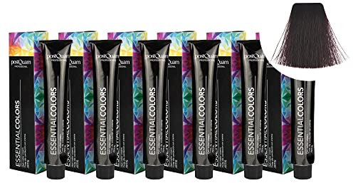 PostQuam - Pack da 6 Tinta Capelli Professionale ad Alto Potere Coprente | Colore Capelli Permanente Copertura 100% dei Capelli Grigi per un Colore Uniforme e Duraturo - Più di 90 Colori Disponibili
