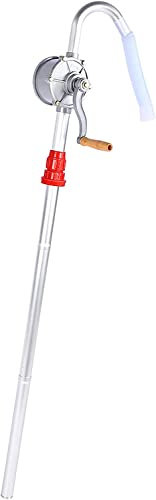 Manovella, Pompa per Tamburo Olio, Lega di Alluminio 29L/min Pompa a Manovella per Tamburo Strumenti Set Pompe Sommerse per Benzina Diesel Carburante Garage Pompa per Tamburo a Mano