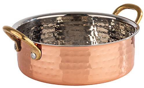 APS 40734 Serviertöpfchen MUMBAI, Edelstahl, Kupfer-Look, Ø 16,0 cm, 0,7 Liter