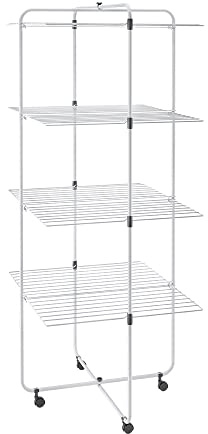 Metaltex Lille 44 Wäscheständer, Turm, 3 Höhen, 44 m, Weiß