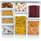RELIANCE KITCHEN Set of 8 Airtight Food Storage Containers - Kitchen Storage & Organisation - BPA Free Clear Plastic - Dishwasher & Microwave Safe - Leak-Proof - One-Click Push Mechanism