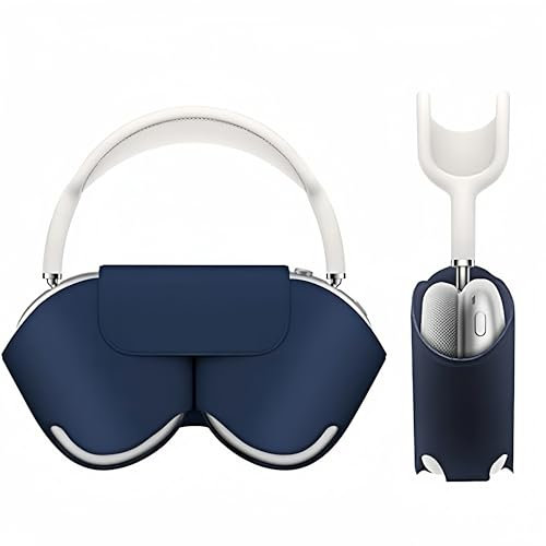 Wigmoa SY-K Smart Case for Airpods Max 1/2, Sleep Mode Compatible, Anti-Scratch and Anti-Dust Portable Carry Travel Case for Apple Airpod Max Headphones (Deep Blue)