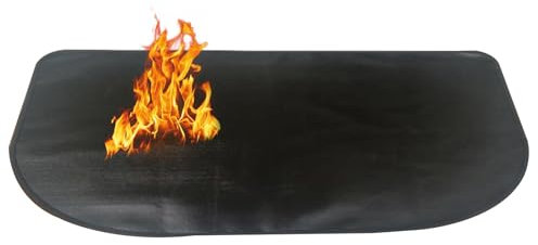 Feuerfeste Unterlage 152 x70CM Feuerschutzmatte Hitzeschutzmatte BBQ Grills Matte Funkenschutzplatte Herdbereich Feuerstelle Matte für BodenTerrasse,Deck,Rasen