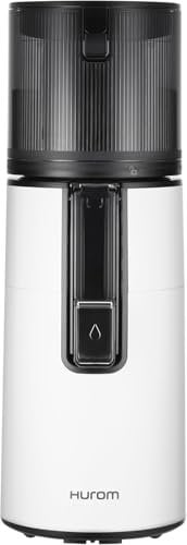Hurom Slow Juicer | Entsafter Gemüse und Obst | H400 | Leicht zu Reinigen & Leiser Motor Elektrischer Entsafter mit großem Behälter und Siebfilter 2L | 150 Watt | BPA Frei | Weiß