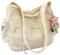 Makukke Cord Damen Umhängetasche, Cute Tote Bag Groß Crossbody Bag Shopper Schultertasche für Schule Büro Arbeit Reisen Ausflug Einkauf,Beige Tasche