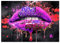 DCIDBEI Diamond Painting Mund Neon 40 x 30 cm Pop Art Erwachsene Flurozierendes Graffiti Street Malen nach Zahlen Craft Buddy