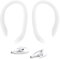 1 Paar EarHooks Kompatibel mit AirPods Pro 3 2 1, Über-Ohr-Haken Ersatz Ohrbügel Ohrhaken aus Silikon Bequeme Passform, Anti-Rutsch Sportzubehör Ohrbügel für Sport und Outdoor-Aktivitäten (Weiß)