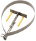 Folpus Accessori per staffe per tubi del, portatili per uso domestico, attrezzatura per caminetti con lunghezza regolabile, supporto per tubi del, Argento