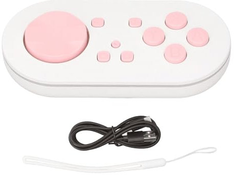 Manette pour manette de jeu Anki App Gamepad portable avec câble et sangle pour (rose)