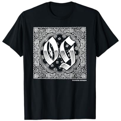 OG Bandana Original Gangster Hip Hop Rap West Coast Chicano T-Shirt