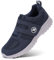 Bigzagger Chaussures diabétiques extra larges avec fermeture Velcro - Pour homme et femme - Pour personnes âgées - Semelle en mousse à mémoire de forme - Fermeture Velcro pour pieds gonflés, A bleu,
