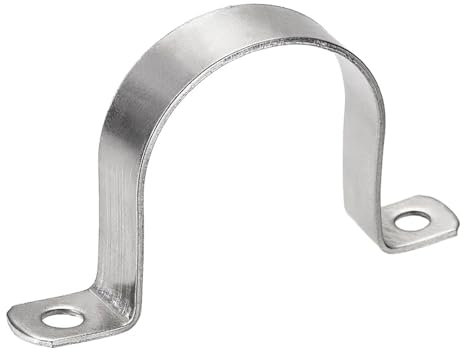 LCOUACEO Collier de Serrage 16 Pièce U-Collier de Serrage Inox Tuyau Robustes Collier de Fixation pour Fixation de Fils, Tuyaux, Diamètre 40 mm