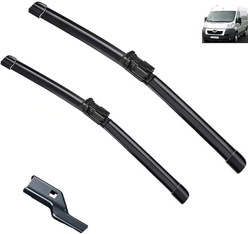 Scheibenwischer für FIAT Ducato 26''+22'' 2006-2016 Front - Originalgröße - Leise & Kratzfrei - Einfache Montage - 2er Set
