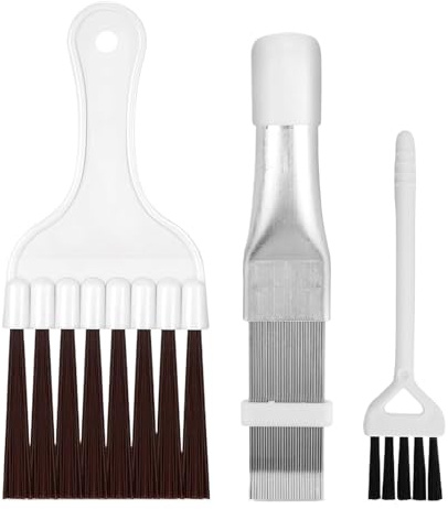 Air Conditioner Condenser Fin Cleaning Brush, 3 Pieces AC Fin Comb Air Conditioner Coil Cleaner Refrigerator Coil Cleaning Brush for Heat Pump Dryers, AC Radiators, Evaporators and Heat Exchangers