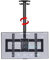 Deckenhalter TV-Halterung - Höhenverstellbare, Teleskopische Deckenhalterung Für Fernseher, Wandhalterung Für Fernseher, Passend Für 37-85 Zoll LCD-LED-Flachbildfernseher, Bis Zu 80 Kg