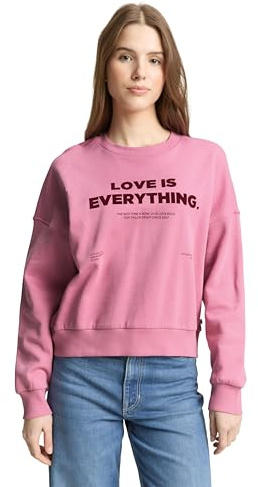 Tom Tailor Denim Damen Loose Fit Sweatshirt
