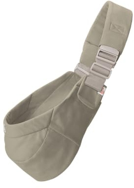Ergobaby Upsie Sling Baby Hip Carrier for Babies and Toddlers 6-48 Months | Intended for Shorter Term Wear - Perfect for Ups and Downs - Ergonomic Baby Carrier - 17-45 lbs / 7.7-20.4kg, Soft Olive