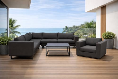 elGiga Paris Lounge Set aus Sunbrella mit Sessel & Tisch