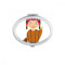 DIYthinker Bunte Hat Peru Cartoon Oval Compact Make-up Taschenspiegel Tragbare Nette kleine Hand Spiegel Geschenk