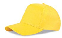 promit Cappellino Berretto Bambino 5 PZ con Visiera (Giallo PM101GI)