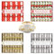 YoL 32 mini christmas crackers saucer breakfast crackers silver gold red white bow