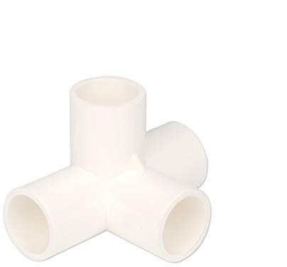 Gardeningwill 10 Stück 4-Wege-PVC-Fassung, 20 mm, robuste Gewächshaus-Rahmen-Möbelverbinder