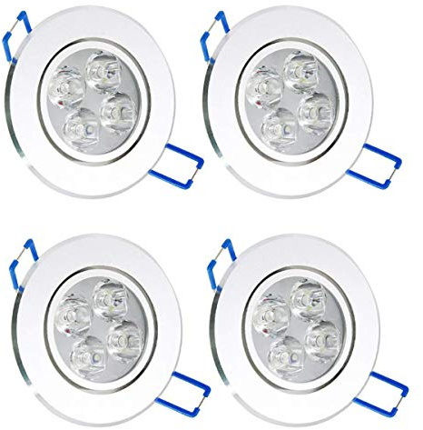 LED-Decken-Downlight-Lampen Spot Einbauleuchte LED-Flächenleuchte Lampen Wohnraumbeleuchtung (Energieklasse A +） (Warmweiß)