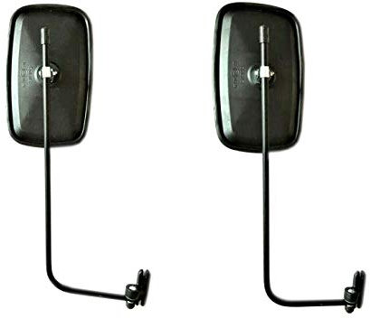 2x Außenspiegel Seitenspiegel 230x140 ø10 LKW Bagger m. Spiegelarm Spiegelhalter