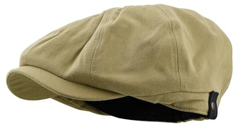 CLAPE Berretto Piatto Classico Vintage Berretto Newsboy Estivo con Visiera Coppola a Spina Regolabile 8 Panel Newboy Flat Hat cap Shelby Caps